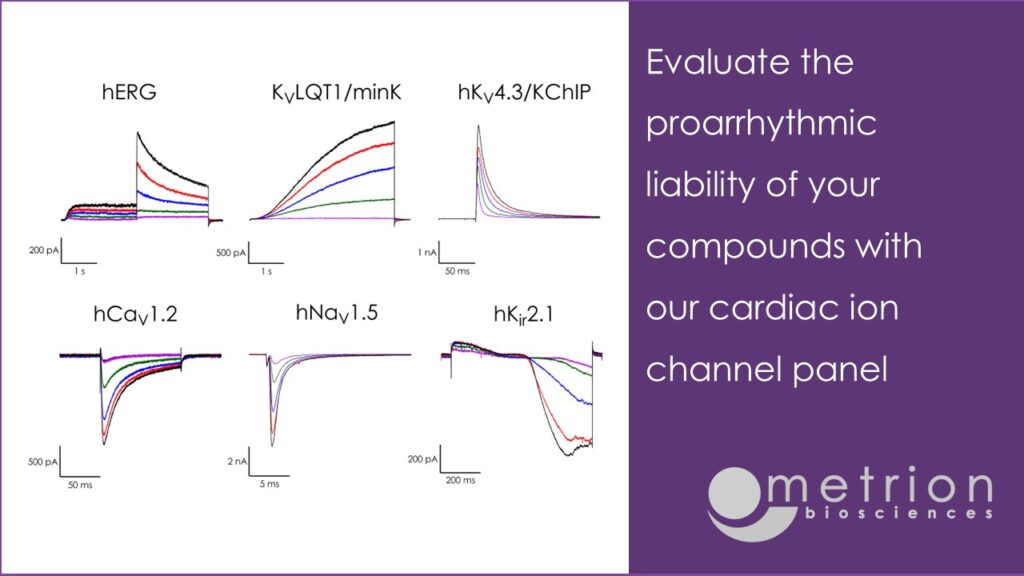 𝗜𝗺𝗽𝗿𝗼𝘃𝗲 𝗲𝗳𝗳𝗶𝗰𝗶𝗲𝗻𝗰𝘆, 𝗿𝗲𝗱𝘂𝗰𝗲 𝗹𝗮𝘁𝗲-𝘀𝘁𝗮𝗴𝗲 𝗳𝗮𝗶𝗹𝘂𝗿𝗲𝘀, 𝗮𝗻𝗱 𝗮𝗹𝗶𝗴𝗻 𝘄𝗶𝘁𝗵 𝗿𝗲𝗴𝘂𝗹𝗮𝘁𝗼𝗿𝘆 𝘀𝘁𝗮𝗻𝗱𝗮𝗿𝗱𝘀 𝗯𝘆 𝗮𝘀𝘀𝗲𝘀𝘀𝗶𝗻𝗴 𝘁𝗵𝗲 𝗽𝗿𝗼𝗮𝗿𝗿𝗵𝘆𝘁𝗵𝗺𝗶𝗰 𝗹𝗶𝗮𝗯𝗶𝗹𝗶𝘁𝘆 𝗼𝗳 𝘆𝗼𝘂𝗿 𝗰𝗼𝗺𝗽𝗼𝘂𝗻𝗱𝘀 𝗲𝗮𝗿𝗹𝘆Metrion’s specialist scientists utilise single-point or four-point concentration-response assays to ensure you 𝗶𝗱𝗲𝗻𝘁𝗶𝗳𝘆 𝗽𝗿𝗼𝗮𝗿𝗿𝗵𝘆𝘁𝗵𝗺𝗶𝗰 𝗿𝗶𝘀𝗸𝘀 𝗲𝗮𝗿𝗹𝘆. The potency data derived from high-fidelity platforms such as automated patch-clamp and the gold standard manual patch-clamp technique, is suitable for use in 𝘪𝘯 𝘴𝘪𝘭𝘪𝘤𝘰 action potential models. Our full cardiac ion channel panel includes: • hERG (including a robust, dynamic hERG assay) • KᵥLQT1/minK • hKᵥ4.3/KChIP • hCaᵥ1.2 • hNaᵥ1.5 (peak and late) • hKᵢᵣ2.1 Screening services against hHCN4 and hKᵥ1.5, which play important roles in controlling human heart rate and atrial repolarisation, respectively, are also provided. Contact us today: https://hubs.la/Q033tZYy0